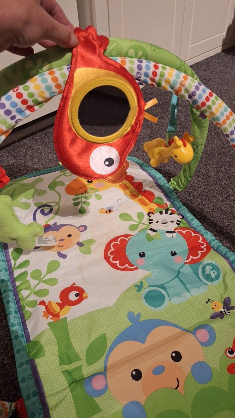 Fisher-Price Speelkleed met Babygym - Jungle Thema, Ophalen of Verzenden, Zo goed als nieuw, Speelkleed, Met geluid