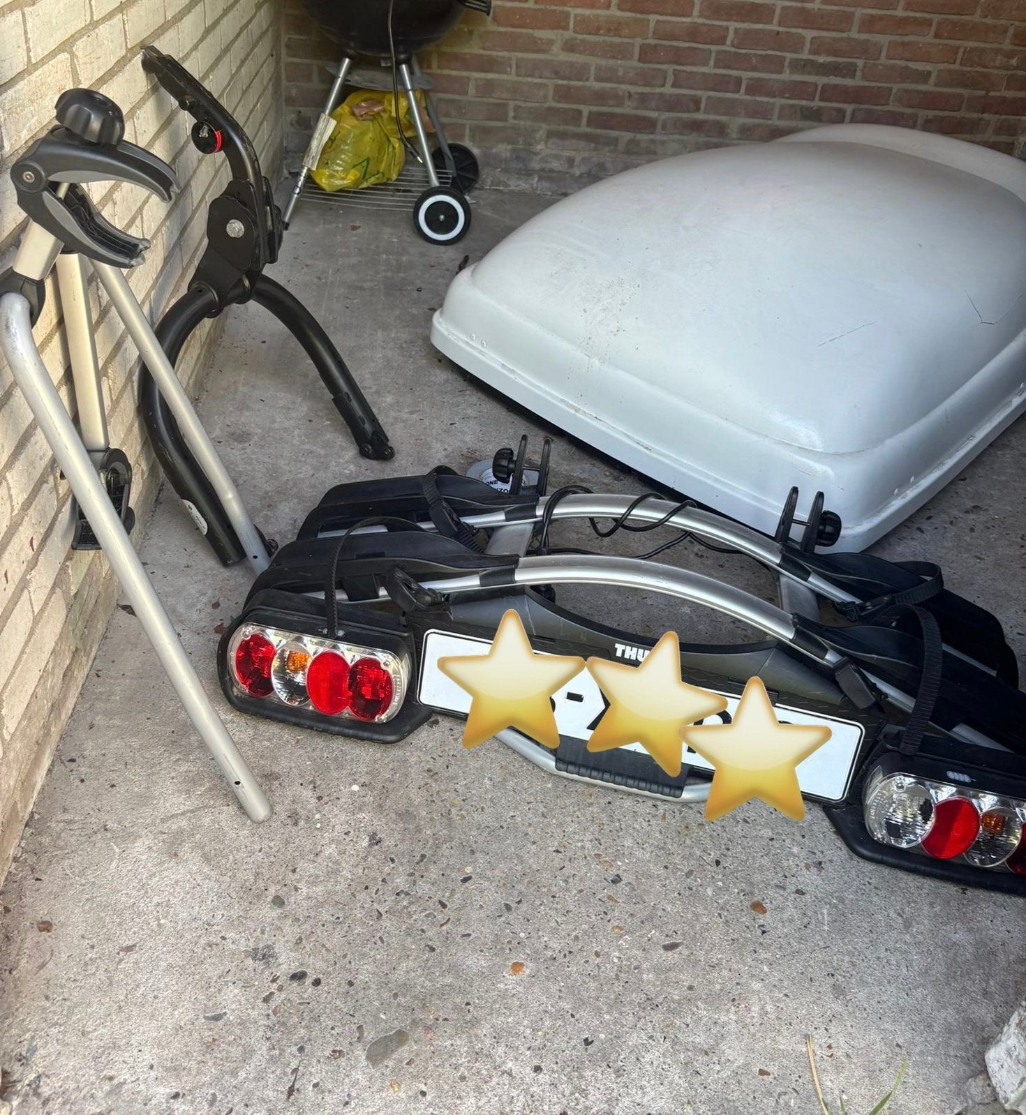 Thule fietsendrager, Ophalen of Verzenden, Zo goed als nieuw, Trekhaakdrager