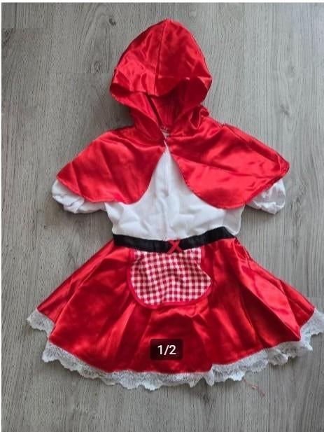 Prachtig Roodkapje outfit mt 86 / 92, Ophalen of Verzenden, Nieuw, 104 of kleiner, Meisje