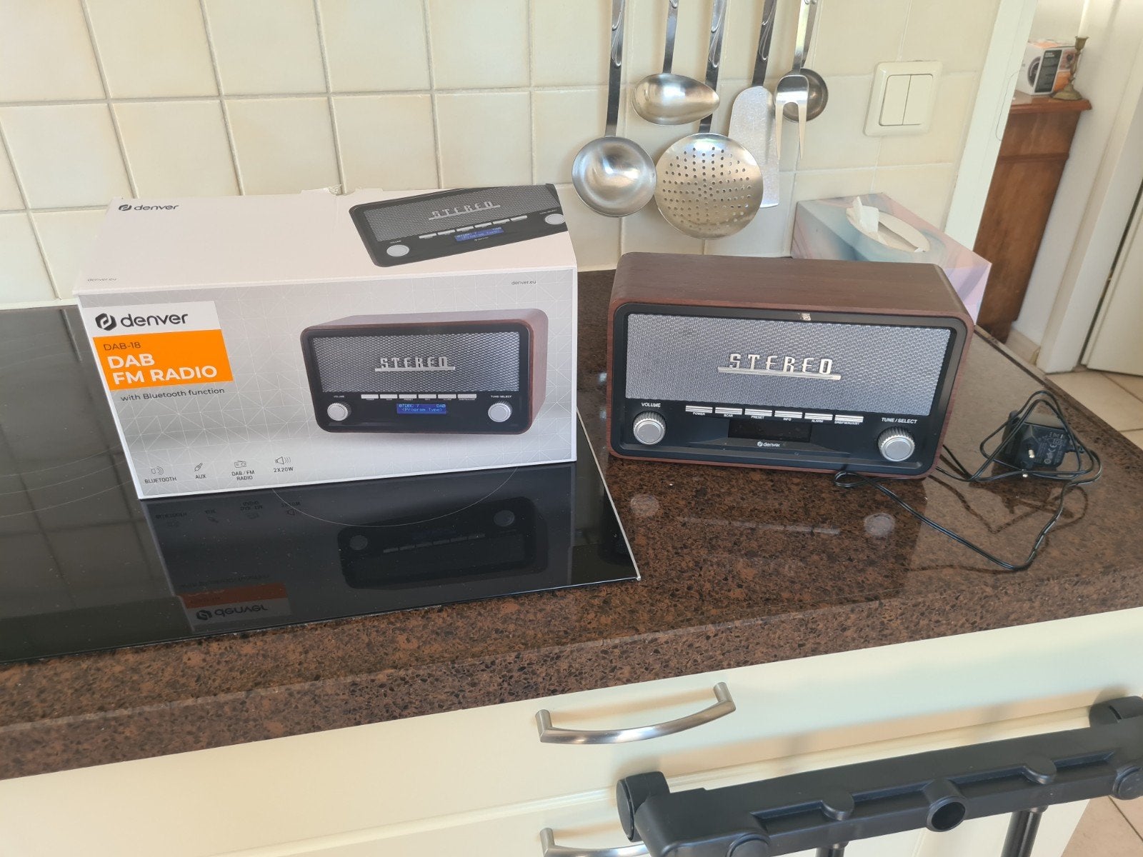 Denver DAB/FM Radio met Bluetooth Functie, Audio, Tv en Foto, Radio's, Zo goed als nieuw, Radio, Ophalen