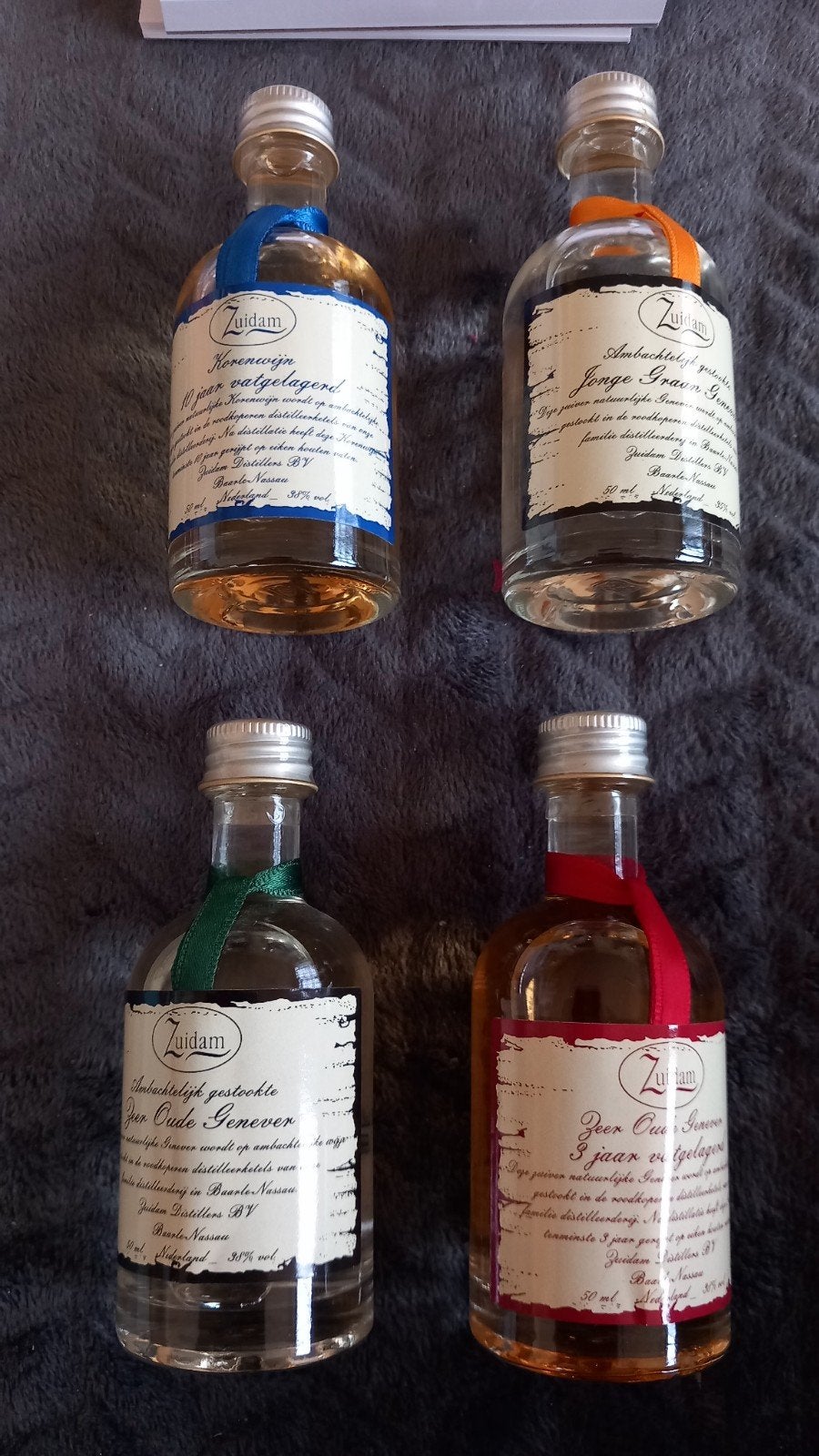 Set 4 Miniatuurflesjes Zuidam Korenwijn Jenever Nieuw, Verzamelen, Ophalen of Verzenden, Nieuw, Gebruiksvoorwerp