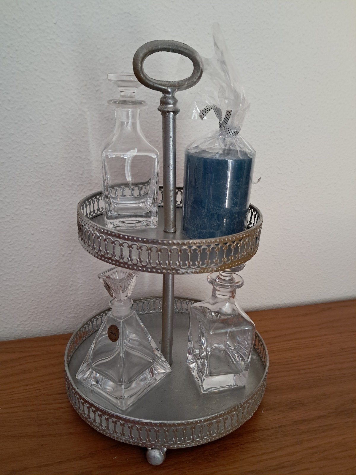 Brocante etagère., Ophalen of Verzenden, Zo goed als nieuw, Metaal, Demontabel