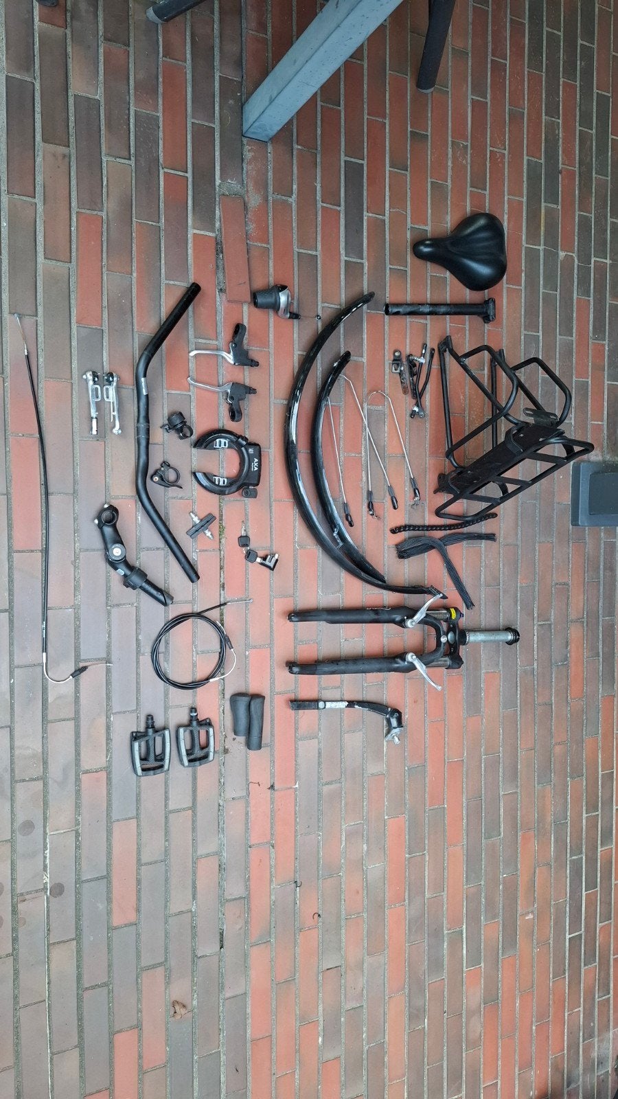 fietsonderdelen Puch e-folk N7 accu motor voorvork spatbord, Ophalen of Verzenden
