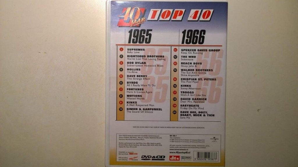 40 Jaar Top 40 1965-1966 (CD + DVD), Alle leeftijden, Ophalen of Verzenden, Zo goed als nieuw, Muziek en Concerten