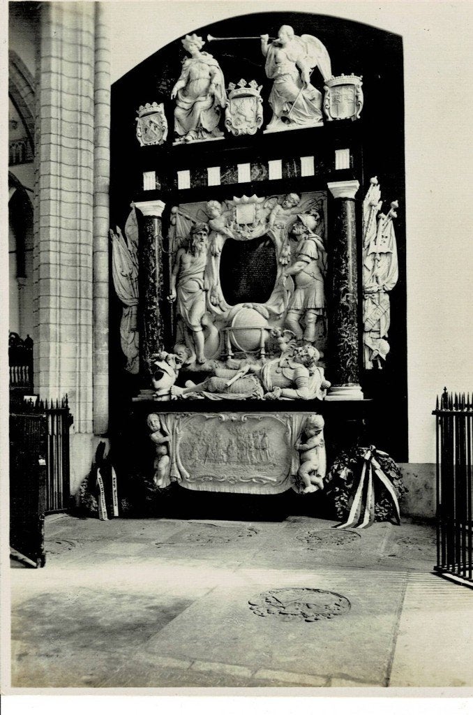Rotterdam, interieur St. Laurenskerk, Ophalen of Verzenden, 1940 tot 1960, Ongelopen, Zuid-Holland