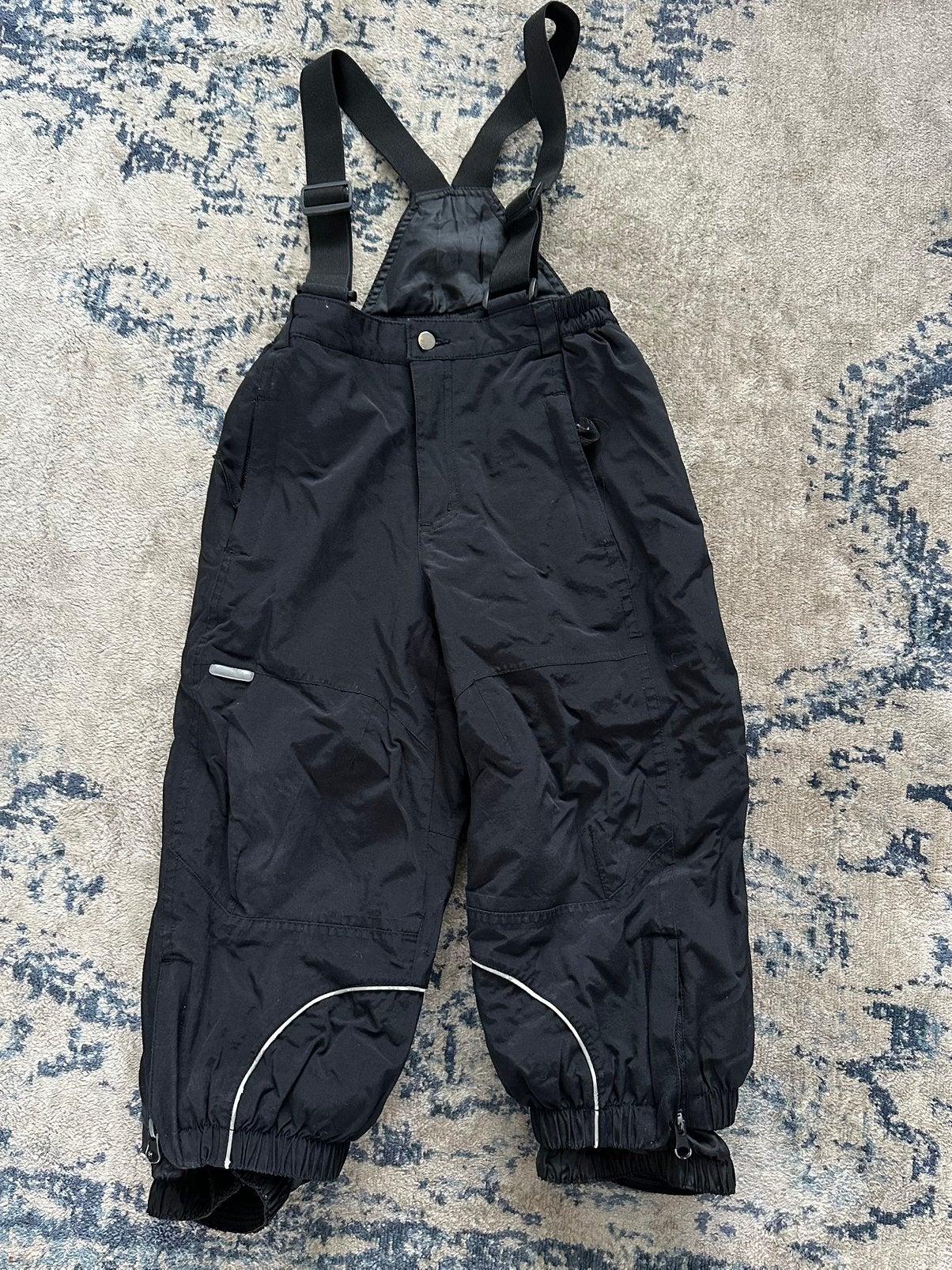 Zwarte skibroek met bretels IcePeak maat 92, Ophalen of Verzenden, Zo goed als nieuw, Jongen of Meisje, Broek