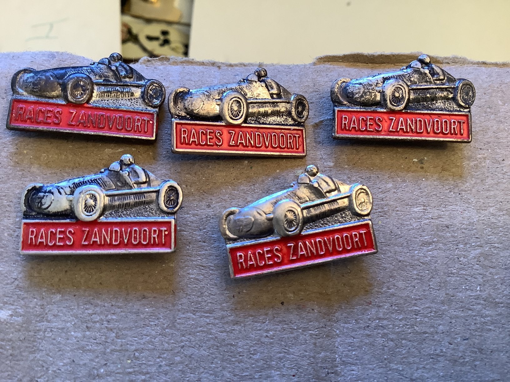 5 speldjes Races Zandvoort, Ophalen of Verzenden, Gebruikt, Overige onderwerpen