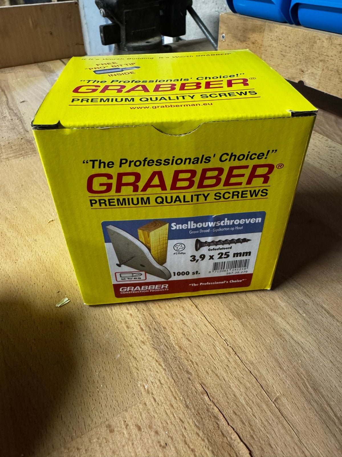 GRABBER Snelbouwschroeven 3,9 x 25 mm - 1000 stuks, Ophalen, Nieuw, Minder dan 50 mm, Schroeven