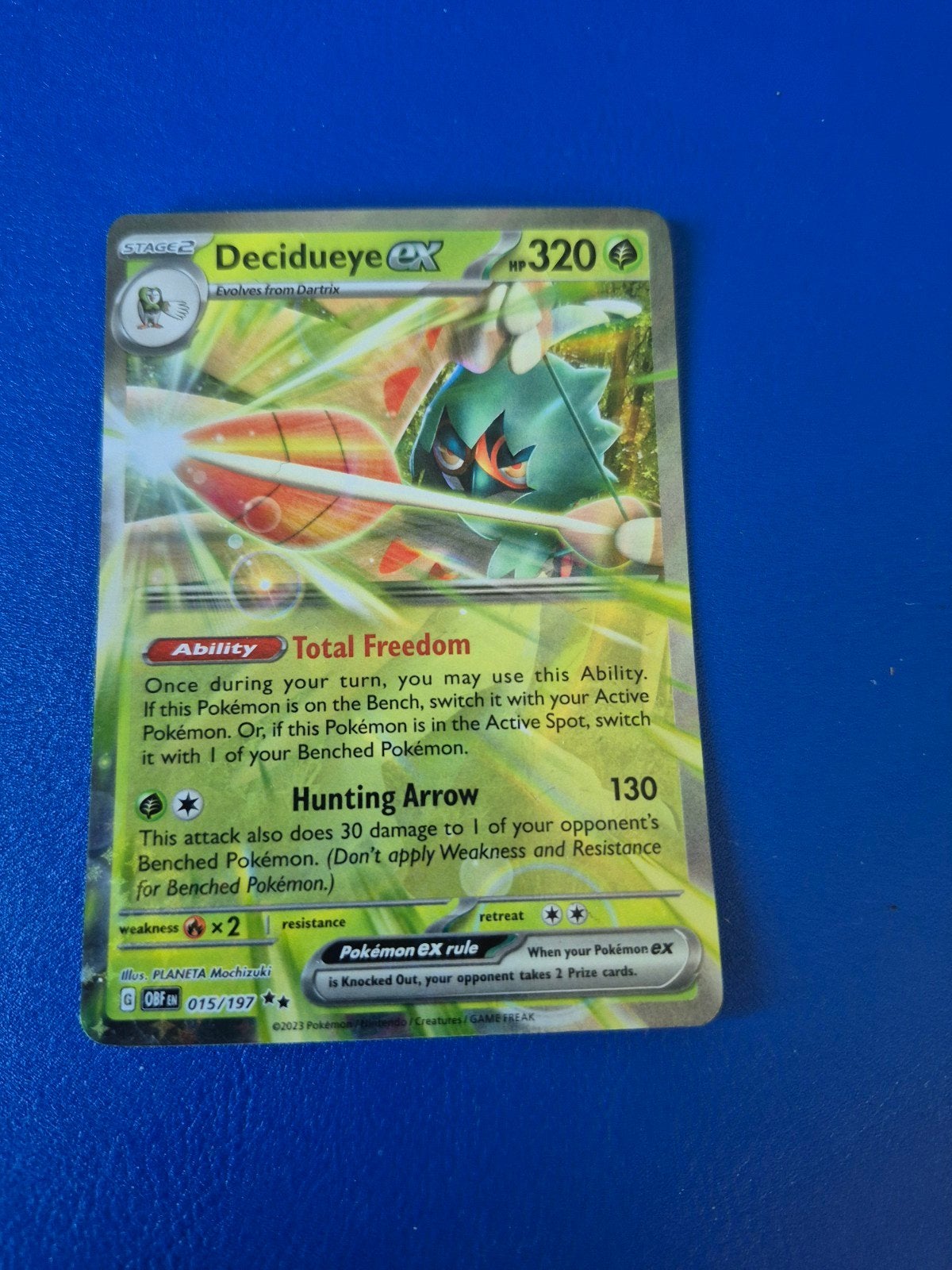 Decidueye ex 015/197 - Pokémon Kaart, Ophalen of Verzenden