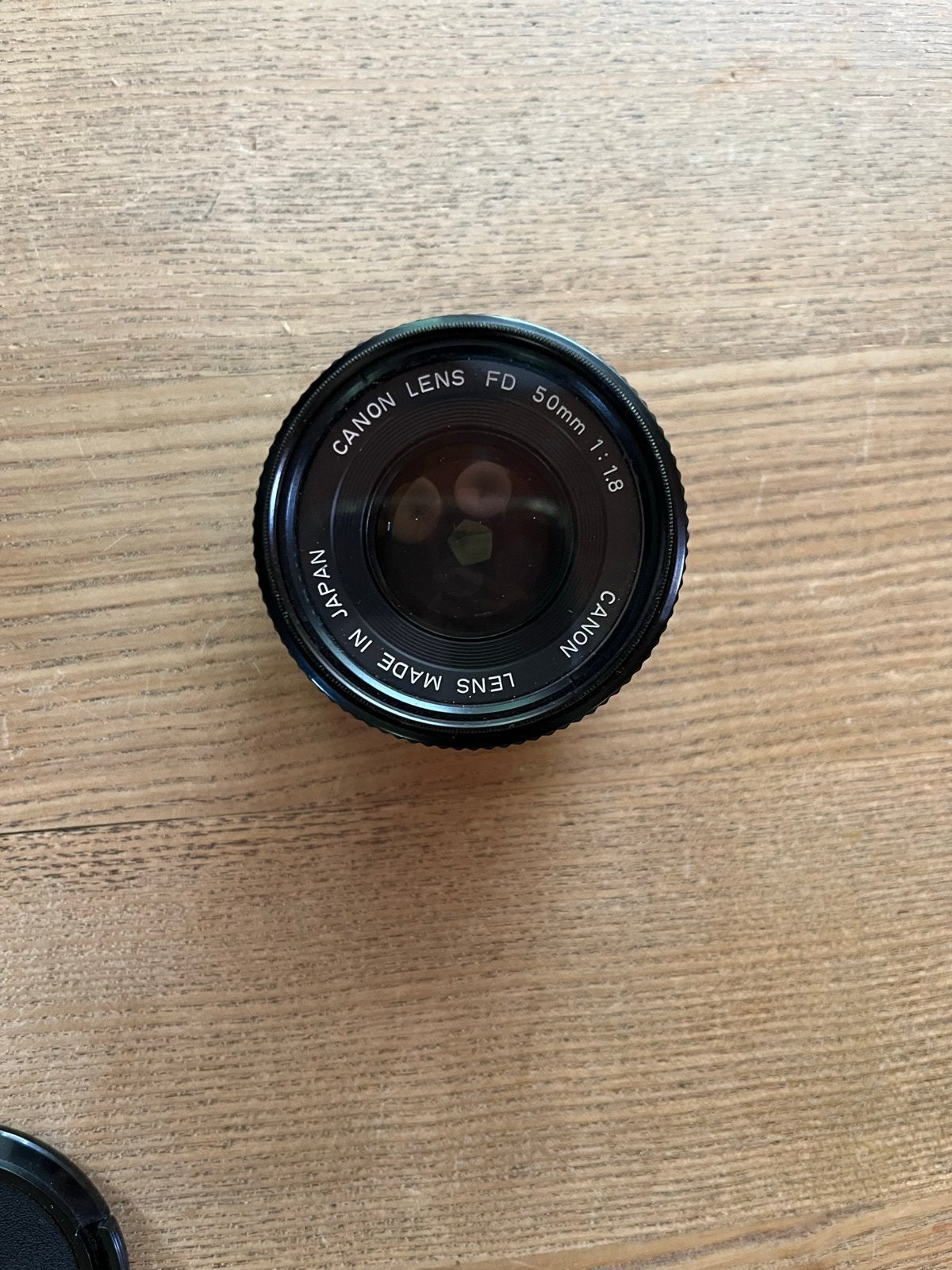 Canon FD 50mm 1:1.8 lens met Tamron 52mm 1A filter, Gebruikt, Canon, Canon FD, Ophalen of Verzenden