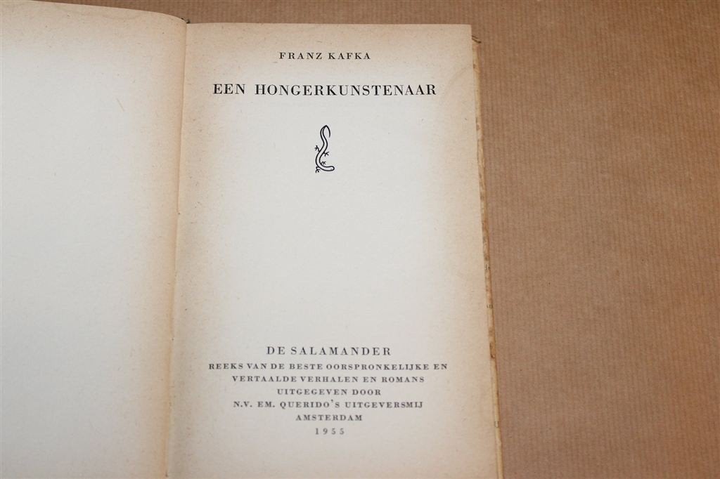Een Hongerkunstenaar — Franz Kafka, Querido 1955 1e Druk, Boeken, Ophalen of Verzenden, Gelezen