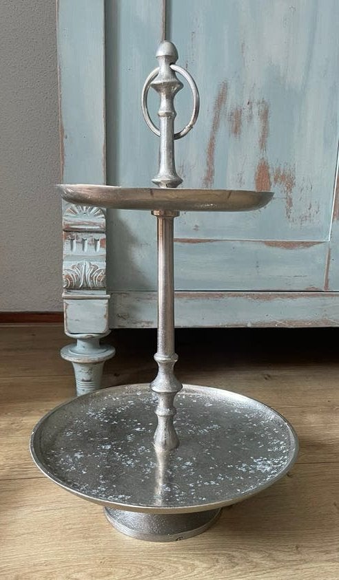 Prachtige metalen etagère, Ophalen of Verzenden, Zo goed als nieuw