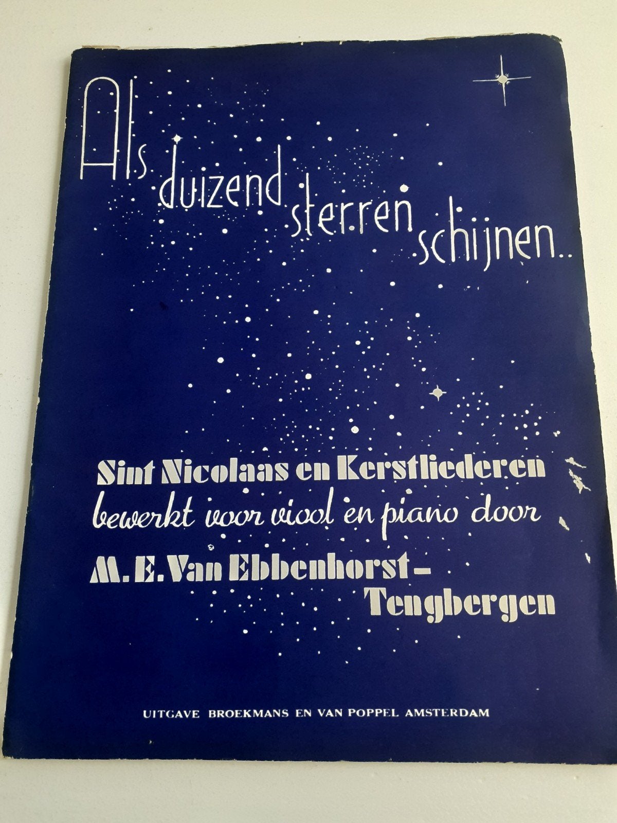 Sint Nicolaas en Kerstliederen voor viool en piano, Gebruikt, Klassiek, Ophalen of Verzenden, Thema