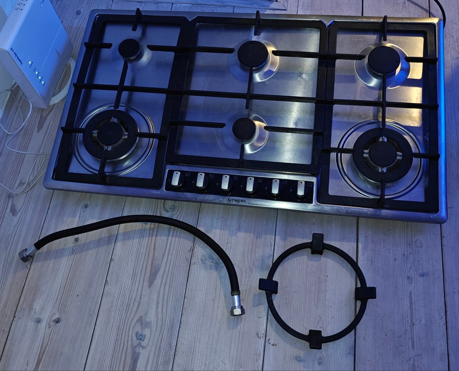 Siemens 6 pits gasfornuis met wokring, Ophalen, Gas, 45 tot 60 cm, 90 tot 95 cm