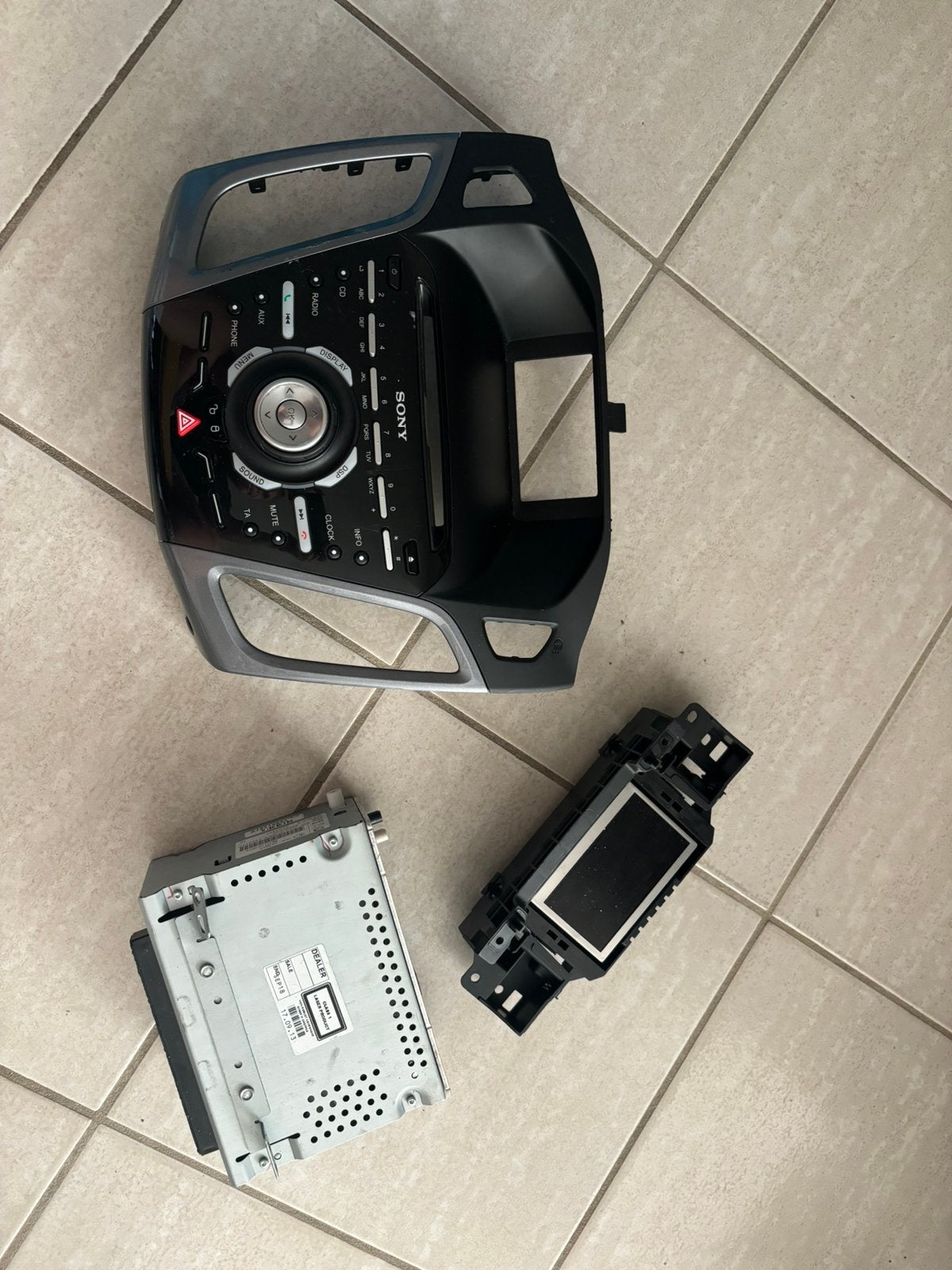 Ford Focus MK3 Sony Radio + Display Complete Set, Auto diversen, Ophalen of Verzenden, Zo goed als nieuw