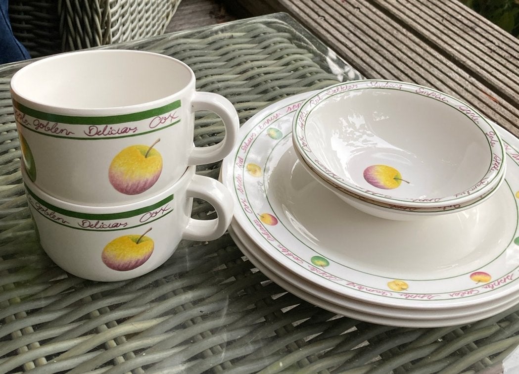 Camping servies Country Life Style Melamine, Ophalen of Verzenden, Gebruikt