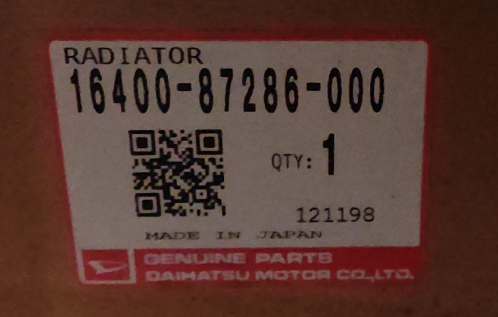 Radiator Daihatsu Daihatsu Cuore VI (1.0L engine), Ophalen of Verzenden, Nieuw, Daihatsu