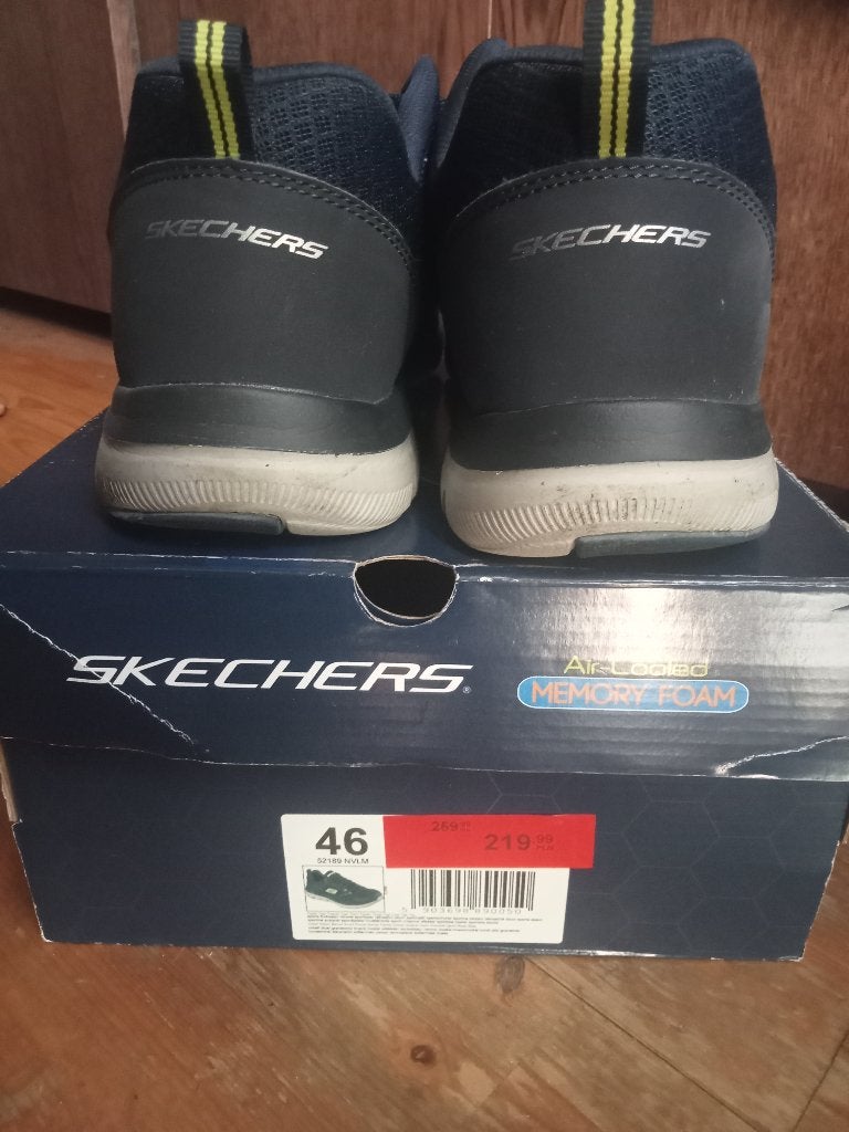 Skechers Air-Cooled Original Bleu, Kleding | Heren, Blauw, Ophalen of Verzenden, Zo goed als nieuw, Skechers
