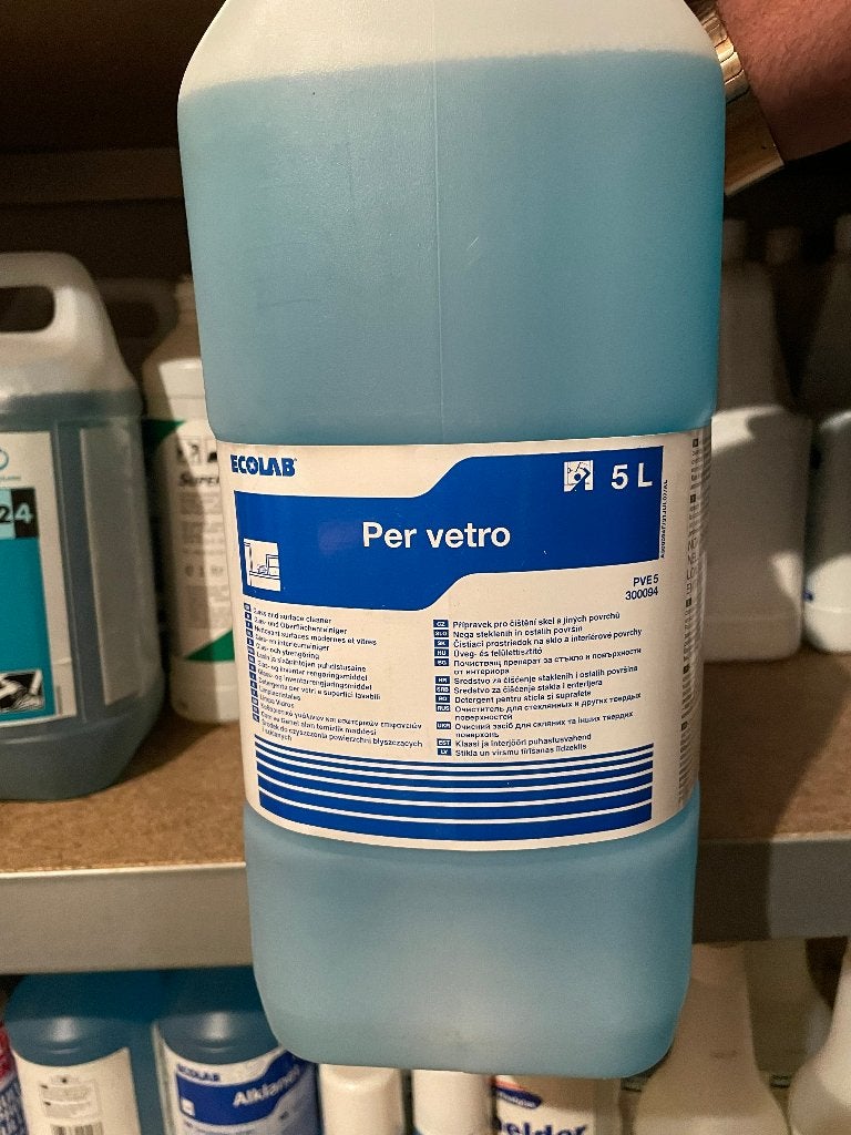 Ecolab Per Vetro Glasreiniger 5L - Professionele Reiniging, Ophalen, Schoonmaakmiddel