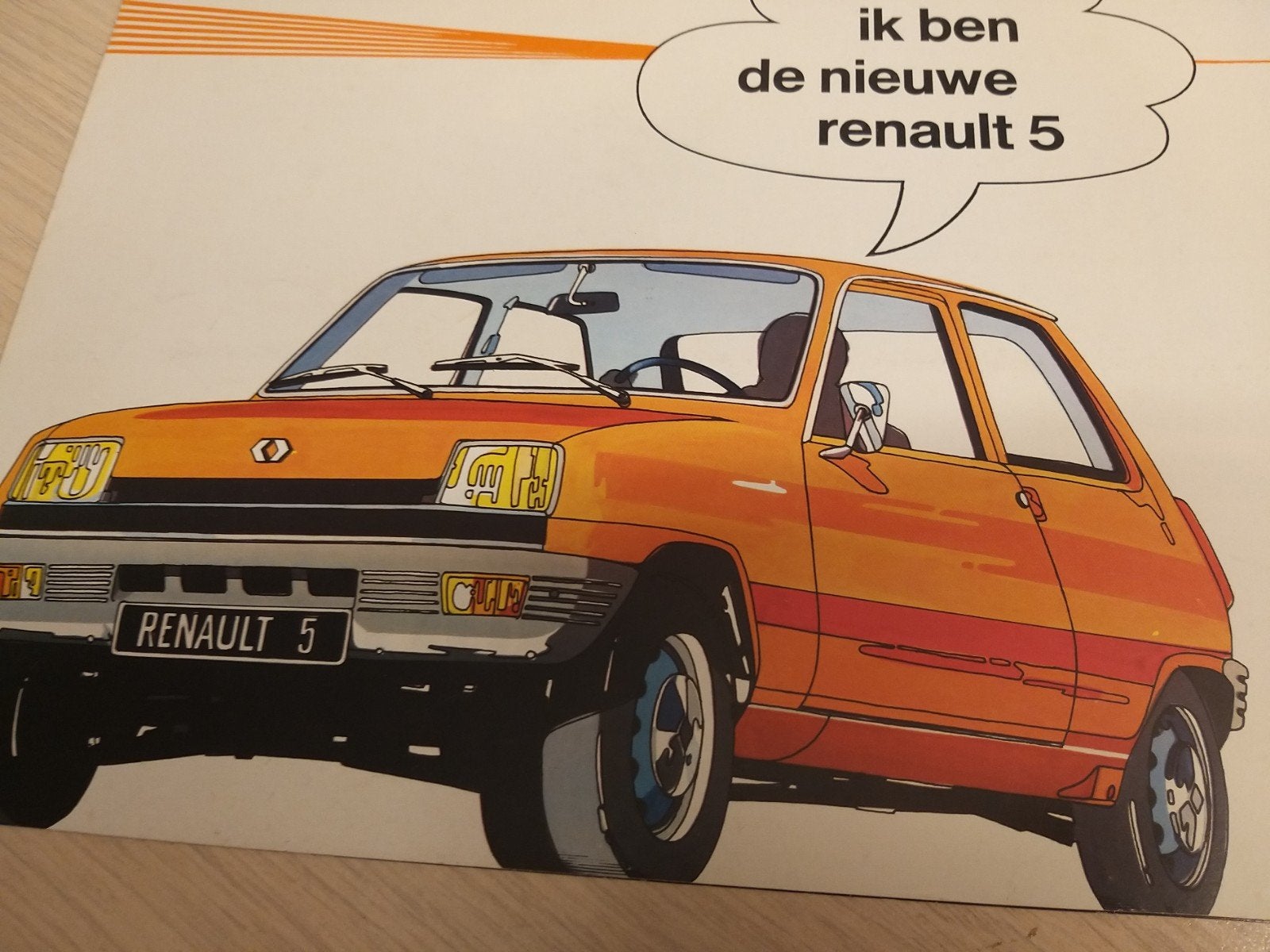 1972 Nederlandse Renault 5 folder introductie mooie uitgave, Ophalen of Verzenden, Zo goed als nieuw, Renault