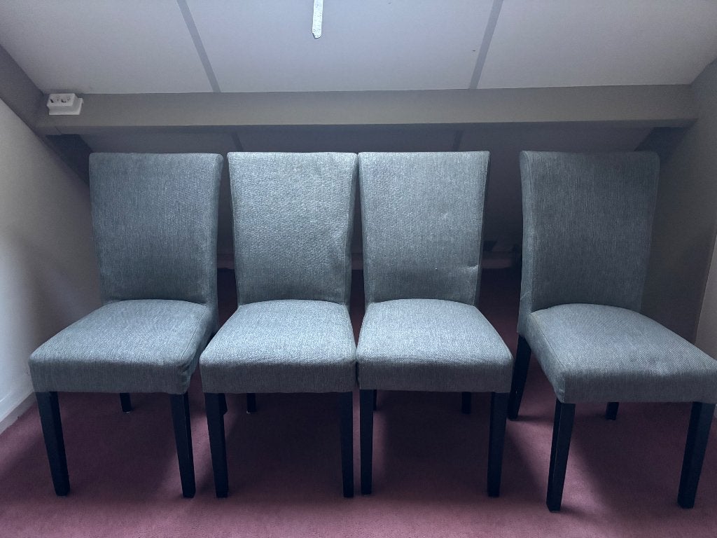 4x stoelen, Huis en Inrichting, Stoelen, Ophalen, Gebruikt, Vier, Stof
