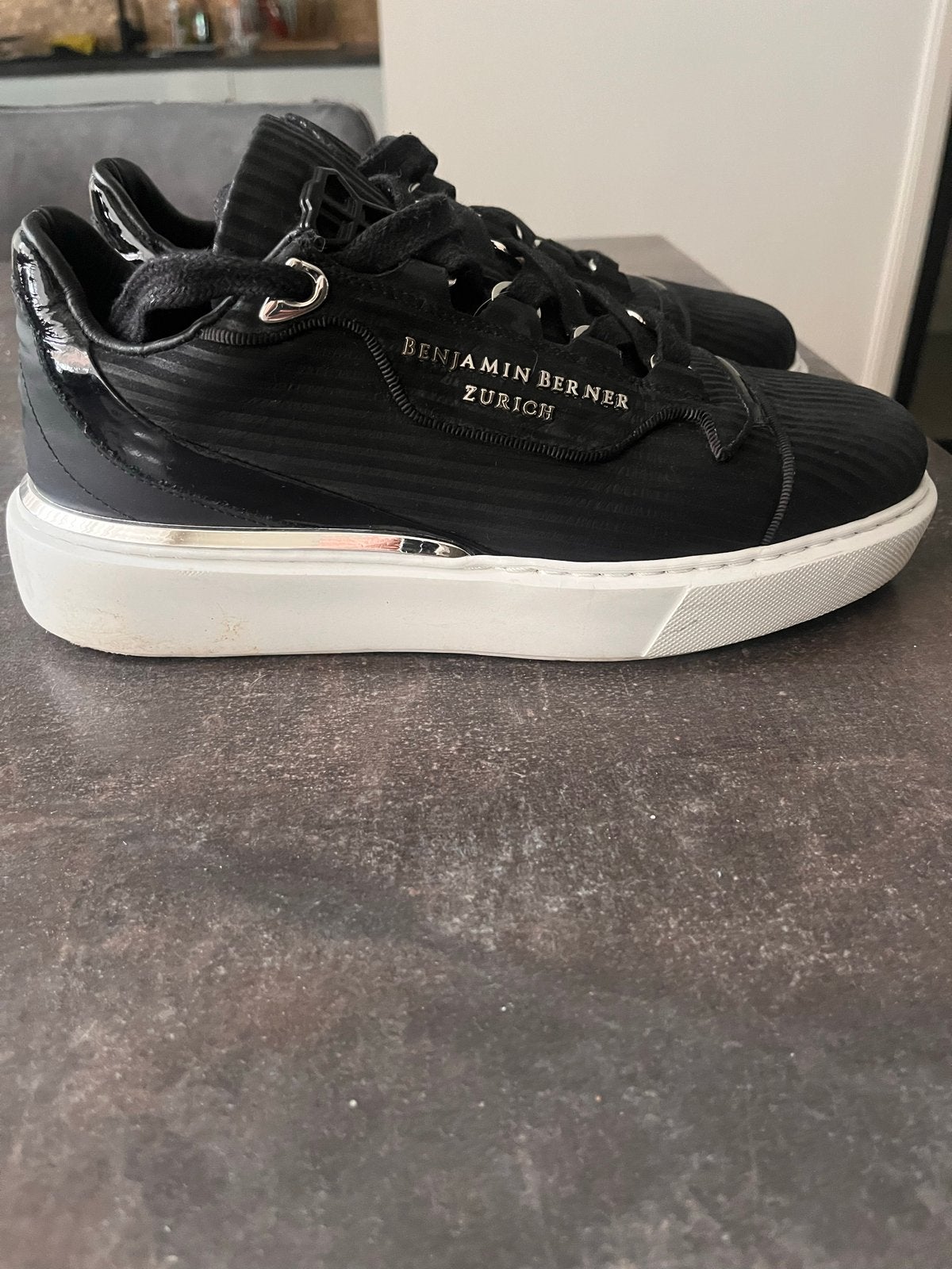 Benjamin Berner Zurich sneakers - Zwartmaat 40, Zwart, Ophalen of Verzenden, Sneakers of Gympen, Gedragen