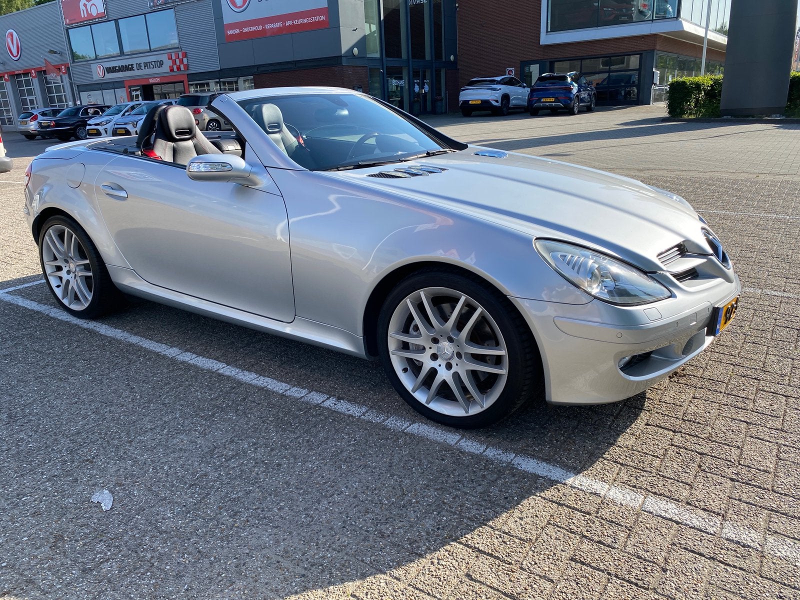 Mercedes-Benz SLK 1.8 Slk200 Kompr Roadster AUT 2008 Grijs, Automaat, Achterwielaandrijving, 4 cilinders, Cabriolet
