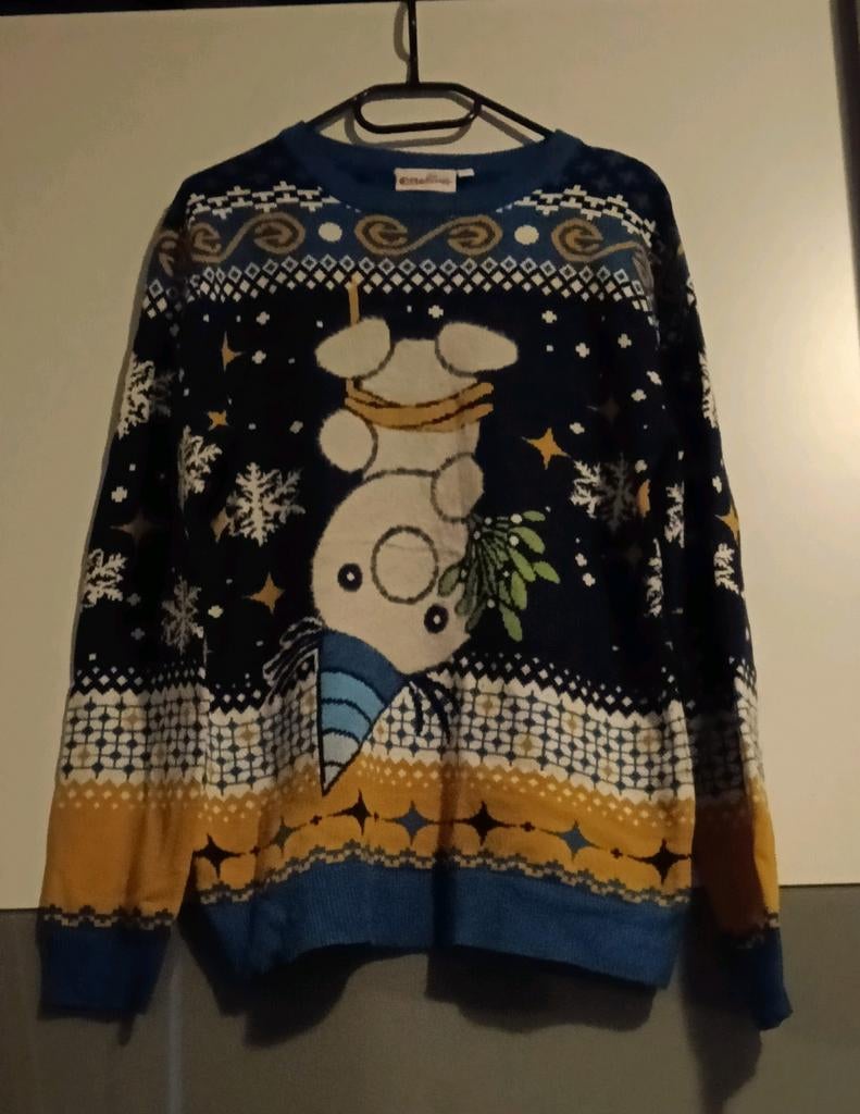 Efteling Olaf Kersttrui Maat S - Zo goed als nieuw, Efteling, Blauw, Ophalen of Verzenden, Zo goed als nieuw
