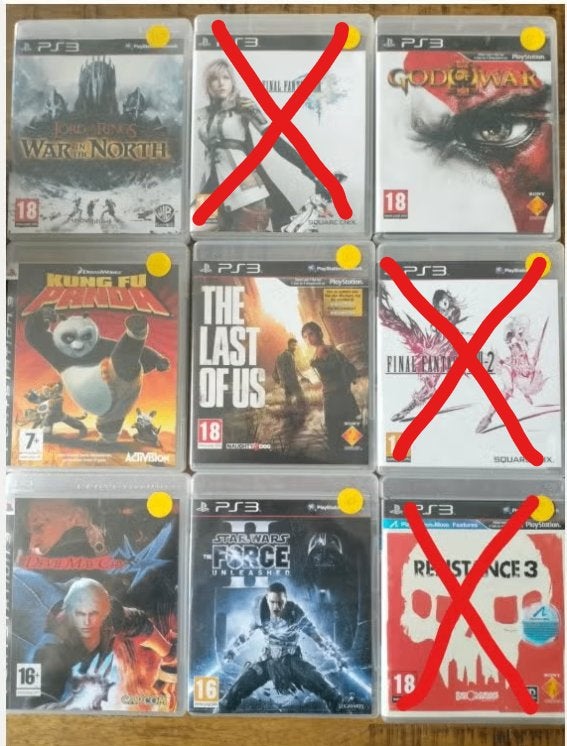 PS3 Games: 1 = 10 euro, 3 = 22,50 euro., Avontuur en Actie, Gebruikt, Vanaf 18 jaar, 1 speler