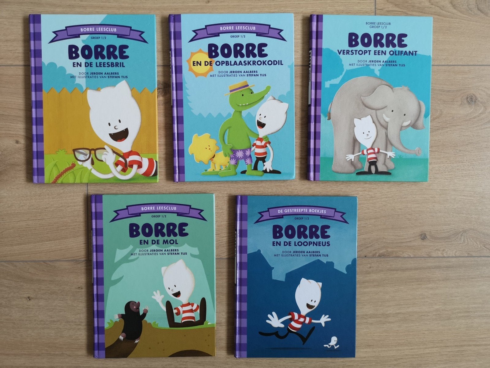 Vijf Borre boekjes, Ophalen, Gelezen, 3 tot 4 jaar