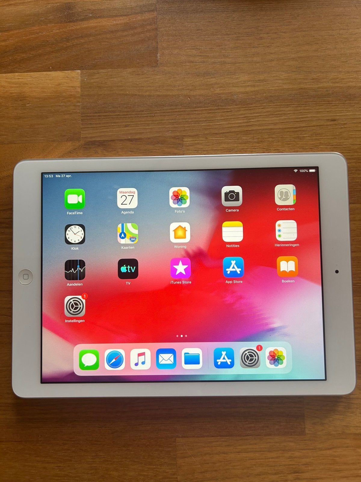 apple ipad air 16gb – inclusief hoes & kabel!, 10 inch, Wit, Apple iPad Air, Ophalen of Verzenden