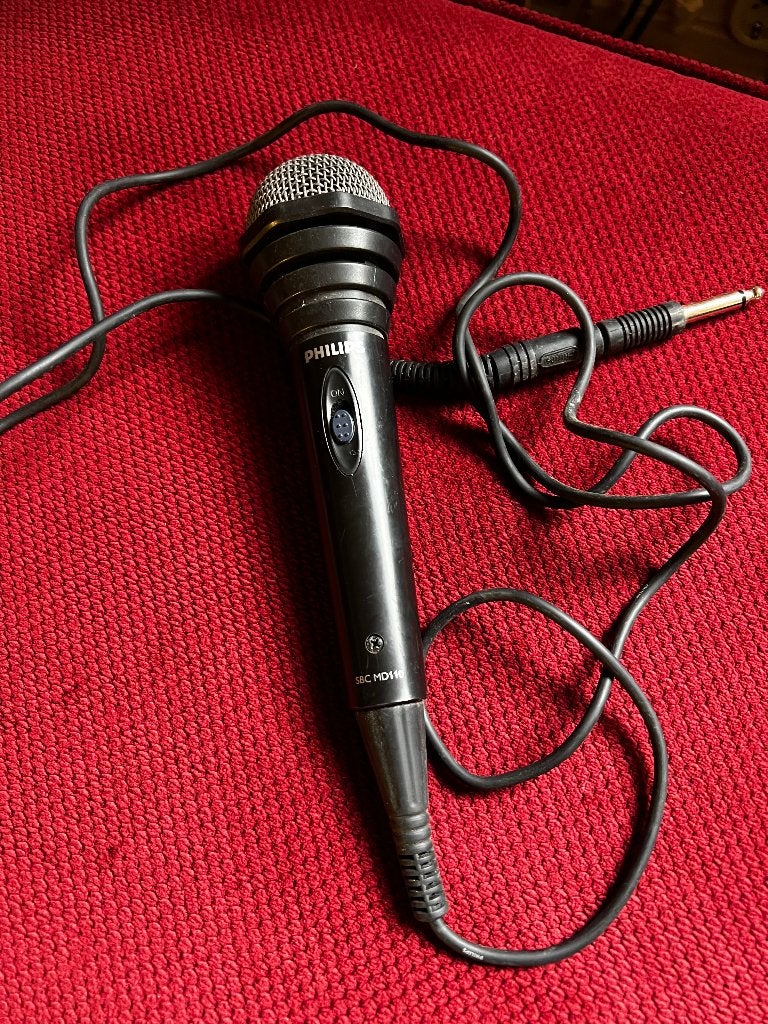 Philips microfoon, Audio, Tv en Foto, Karaoke-apparatuur, Ophalen, Zo goed als nieuw