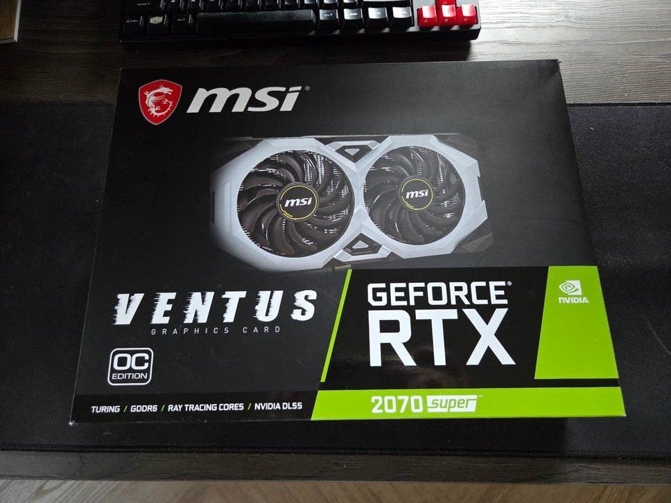 MSI GeForce RTX 2070 Super Ventus OC Grafische Kaart, Ophalen, PCI-Express 3, Gebruikt, GDDR6