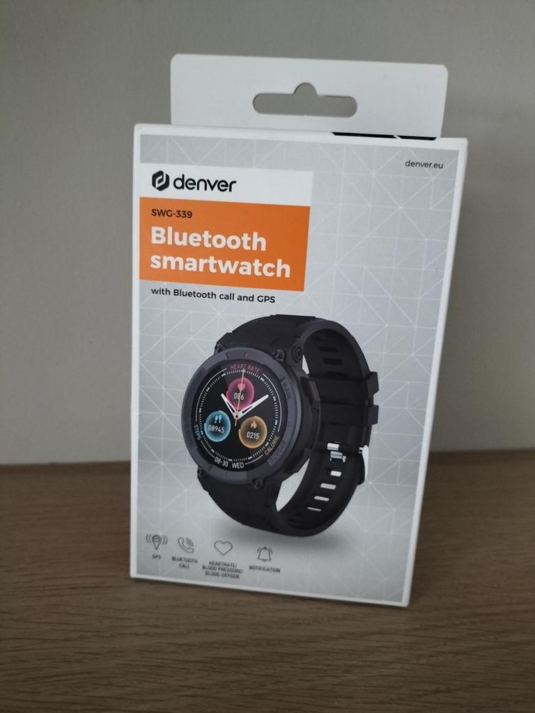 Denver Smartwatch SWG-339 met Bluetooth bellen, GPS, Sieraden, Tassen en Uiterlijk, Smartwatches, Ophalen of Verzenden, Nieuw