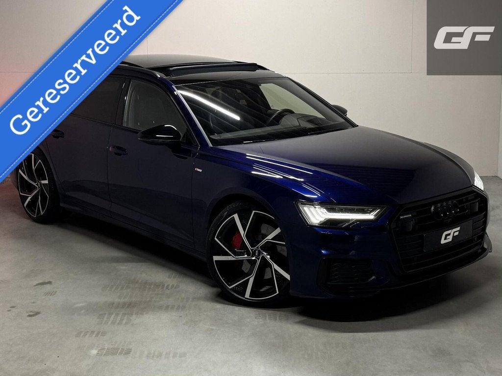 Audi A6 Avant 55 TFSIe Quattro Competition Pano Nachtzicht 3, Auto's, Audi, Automaat, Gebruikt, 4 cilinders, Blauw