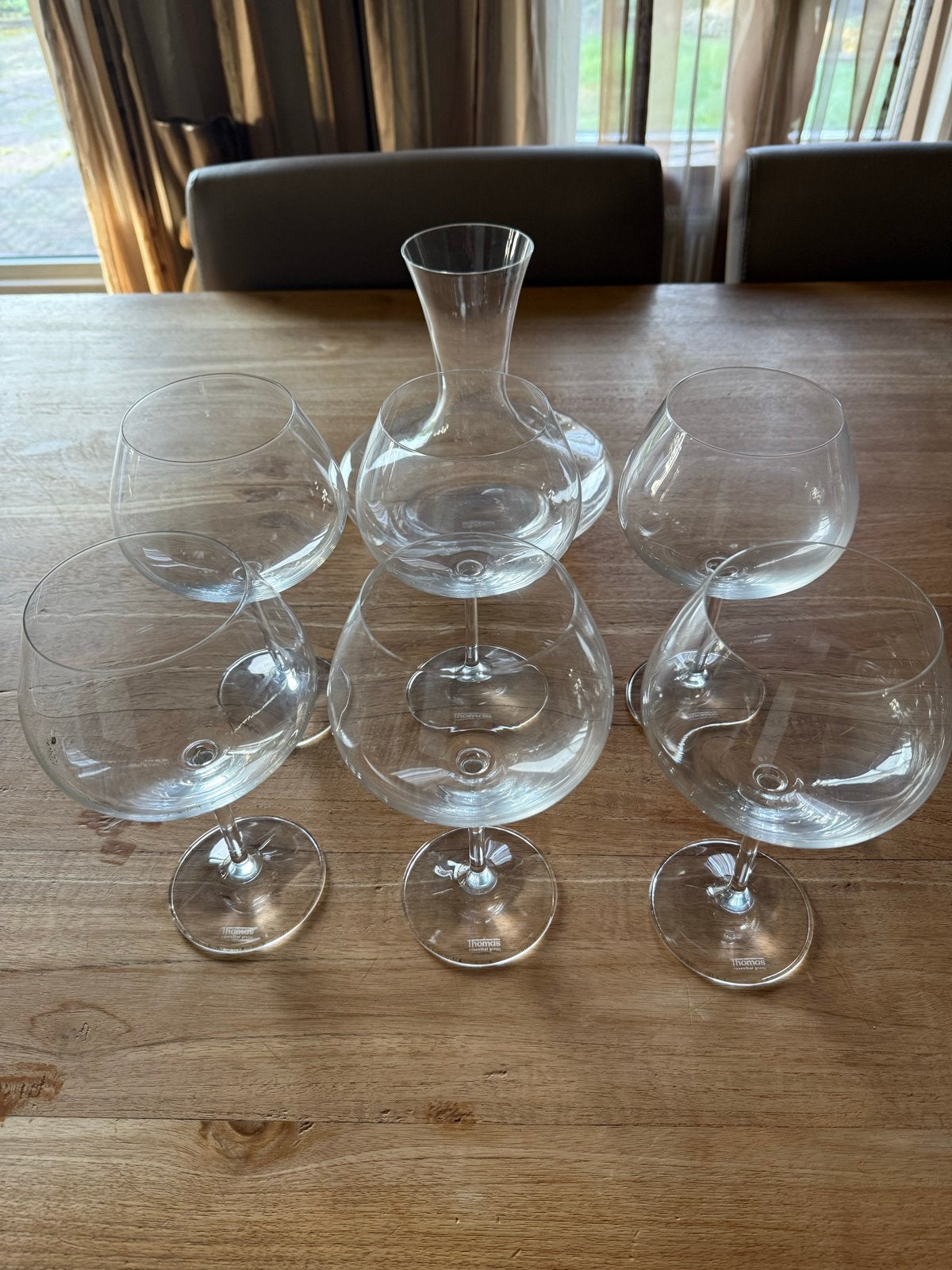 Thomas Rosenthal Group Wijnglazen en Karaf Set, Ophalen, Glas of Glazen, Overige merken, Modern