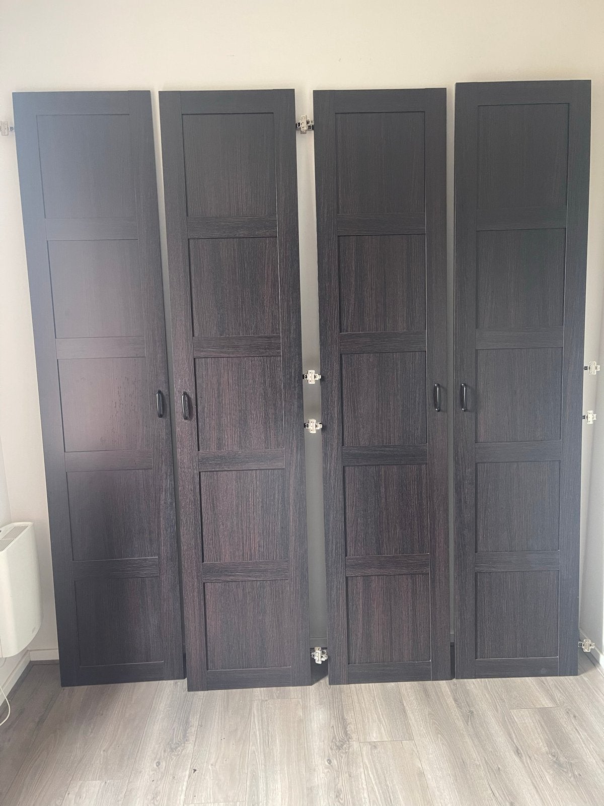 IKEA BERGSBO Kledingkastdeuren - Donkerbruin (4 stuks), Ophalen, Gebruikt, 200 cm of meer, 50 tot 100 cm