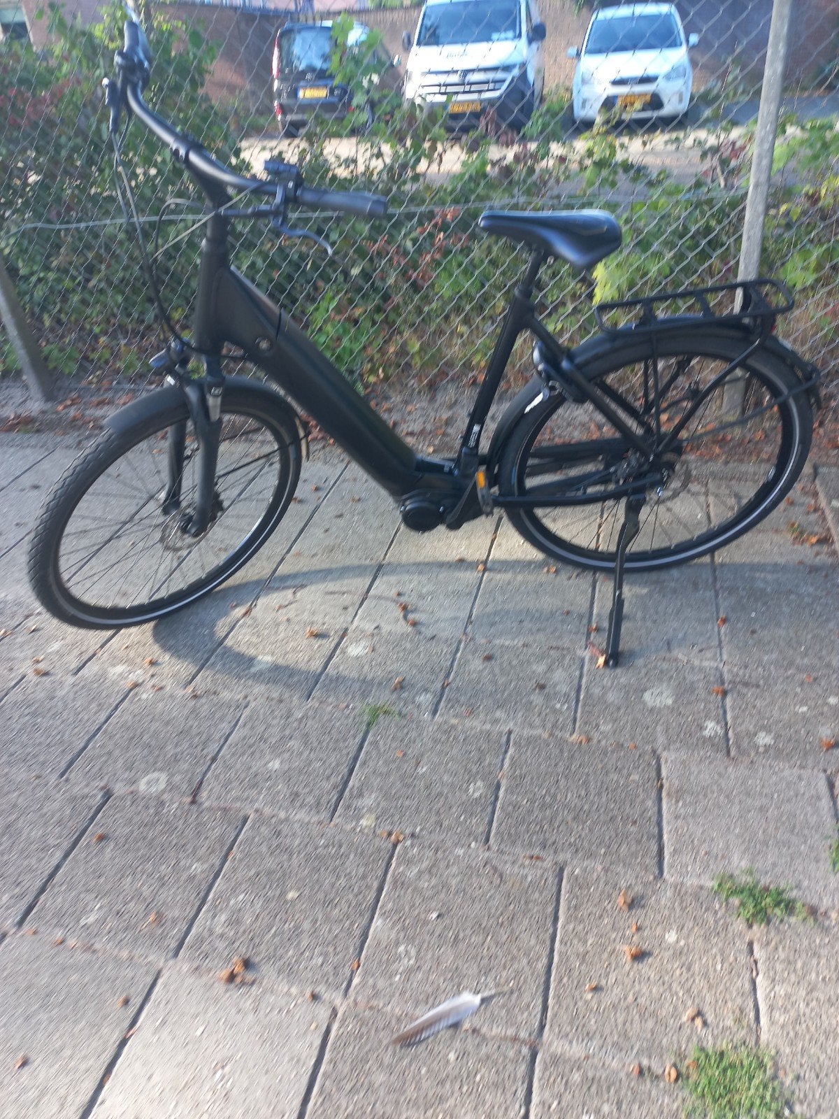 Giant Daily E-bike - Mat Zwart, 500Wh, 7200km bj2021, Maat L, Ophalen of Verzenden