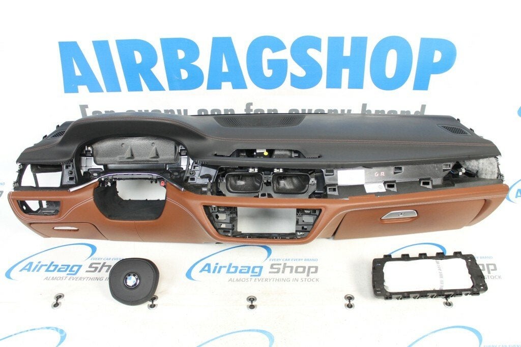 Airbag set Dashboard M leer bruin cognac HUD BMW 7 G11 G12, Auto-onderdelen, Gebruikt, Ophalen of Verzenden
