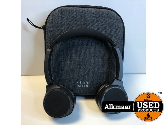 Cisco Headset 730 Wireless Dual On-Ear Bluetooth Headset, Cisco, Zo goed als nieuw, Support@cisco.com, 170 West Tasman Dr.
San Jose, CA 95134
USA