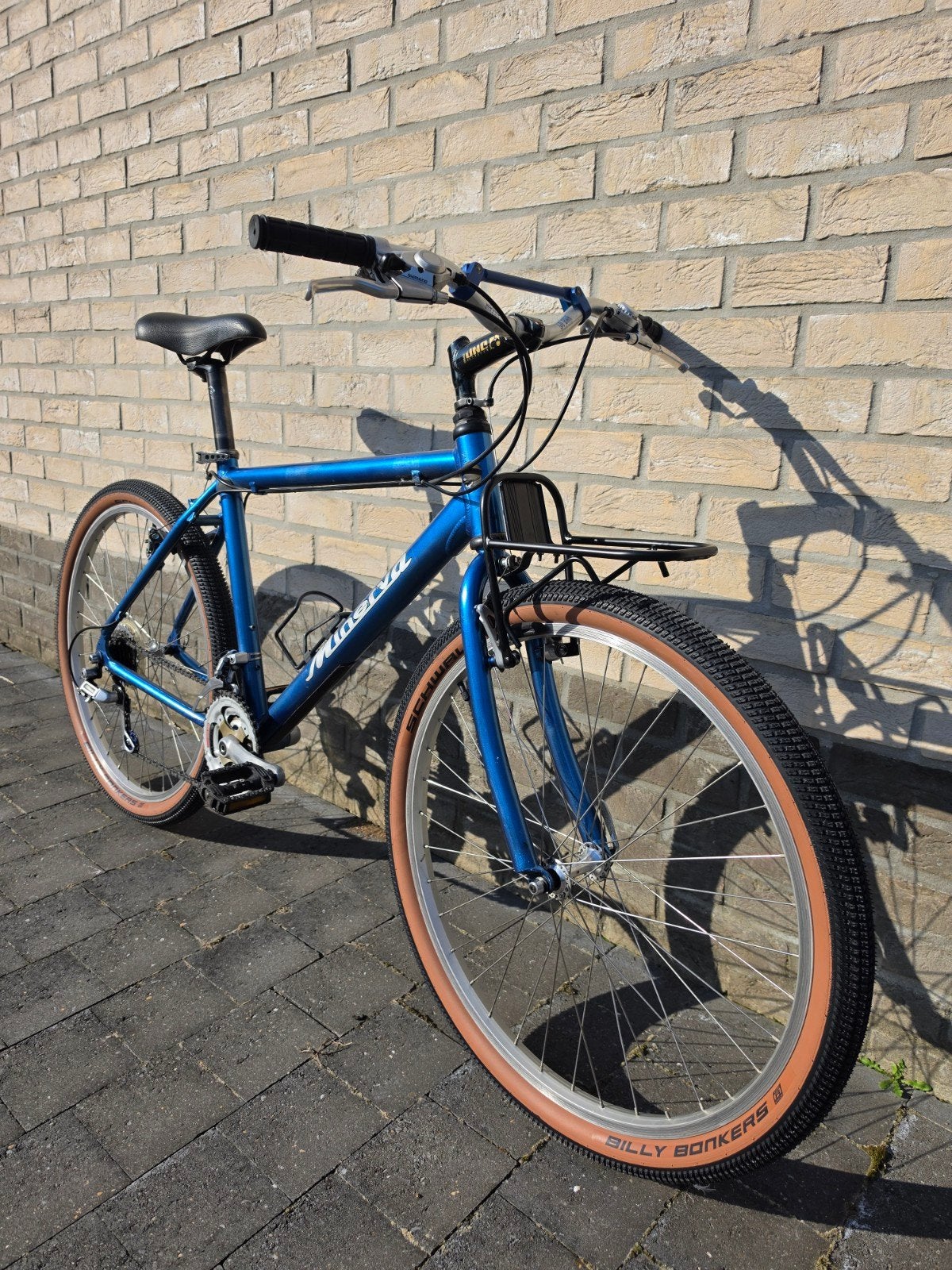 Minerva retro vintage restomod mtb cruiser, Fietsen en Brommers, Fietsen | Mountainbikes en ATB, Gebruikt, Velgrem, Geen vering