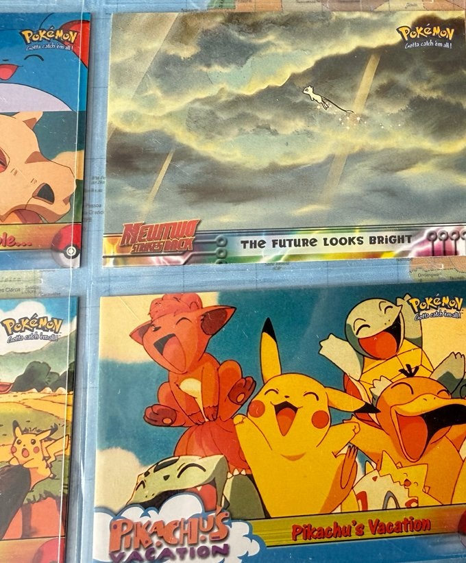Pokémon Topps kaarten - Pikachu vacation compleet, Ophalen of Verzenden, Gebruikt, Meerdere kaarten