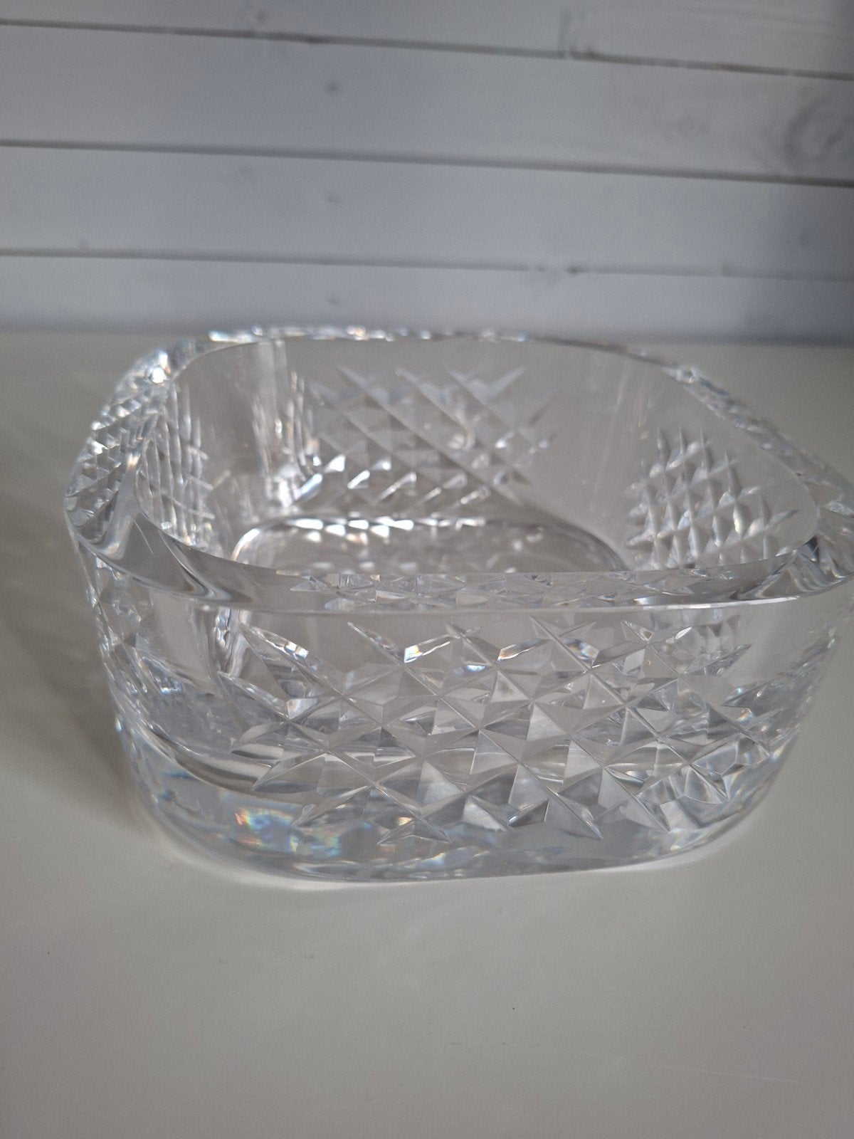 Vintage Orrefors Kristallen Schaal - Zwaar & Elegant, Antiek en Kunst, Ophalen of Verzenden