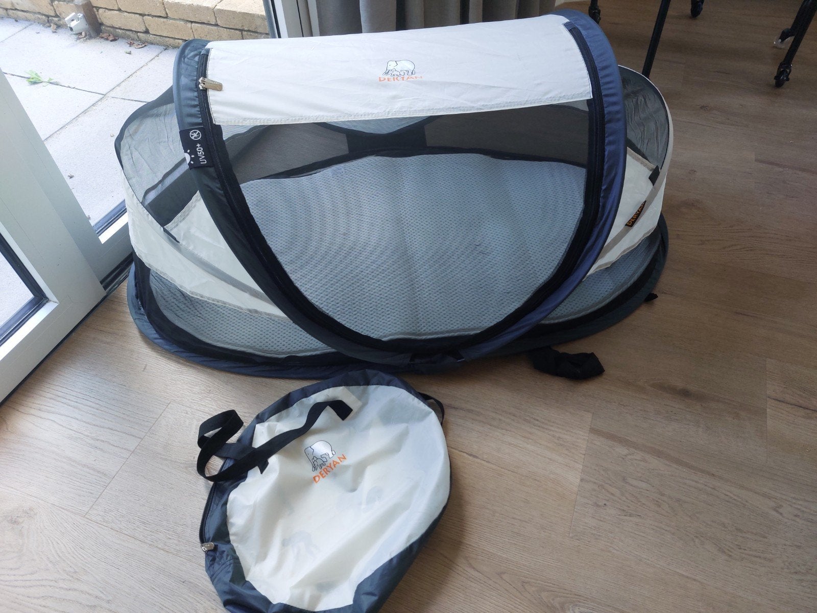 Deryan Baby luxe Reisbedje/Tentje, Kinderen en Baby's, Babywiegjes en Ledikanten, Ophalen of Verzenden, Zo goed als nieuw, Reisbedje