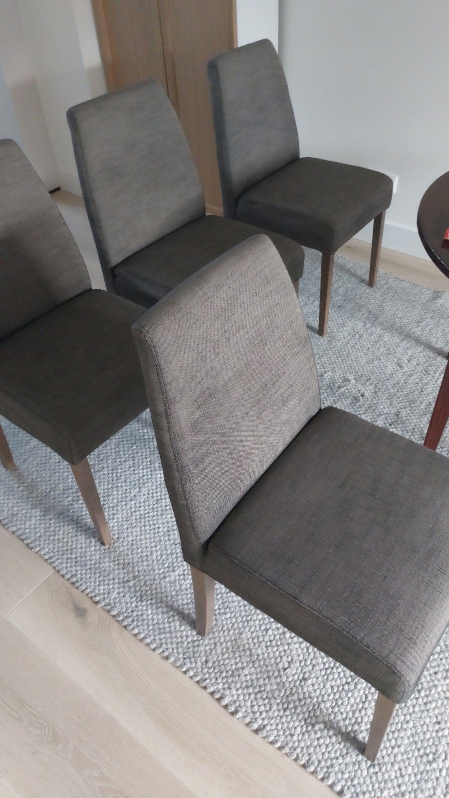 Eetkamerstoelen, Huis en Inrichting, Stoelen, Ophalen, Bruin, Zo goed als nieuw, Vier