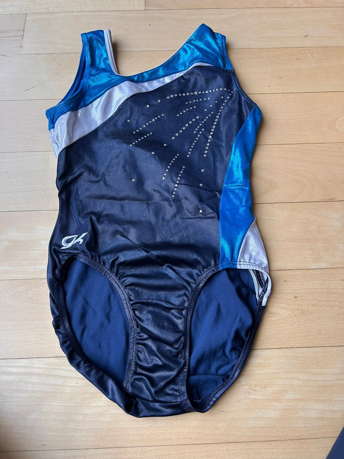 Heel mooi turnpakje van GK in maat S, Gebruikt, Blauw, Maat 36 t/m 42, Ophalen of Verzenden