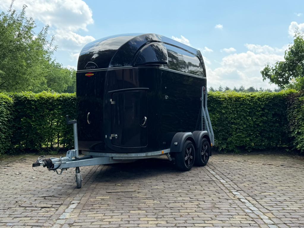 Dikke Bockmann Master met zadelkamer en aluminum bodem., Dieren en Toebehoren, Ophalen, Zo goed als nieuw, 2-paards trailer, Bockmann