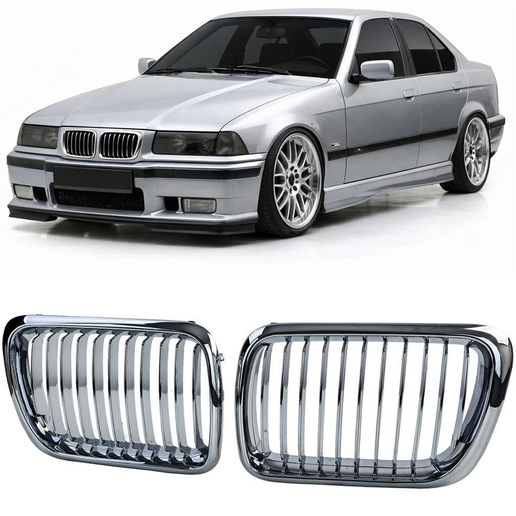 Gill Voor Bmw 3 Serie E36 Nieren Chroom