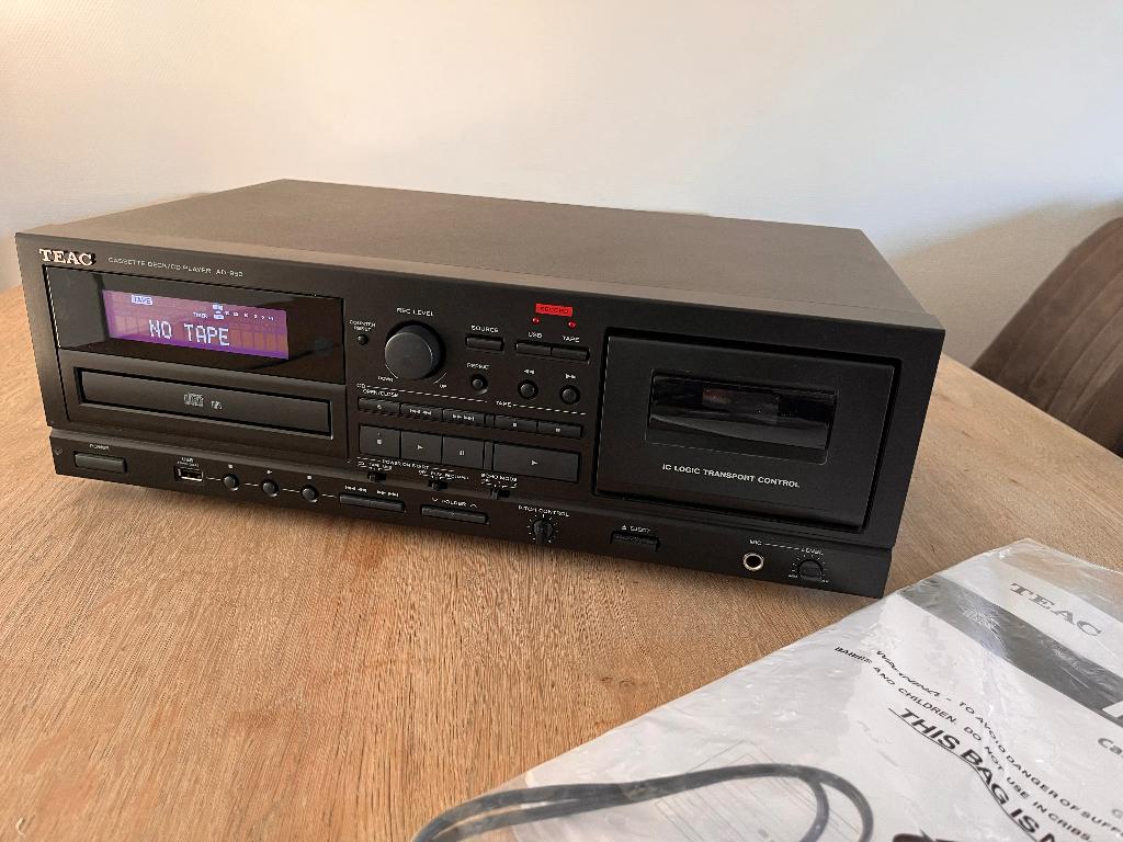 TEAC AD850 CD-Cassettedeck uit 2023 - nieuwstaat, Audio, Tv en Foto, Ophalen of Verzenden, Overige merken