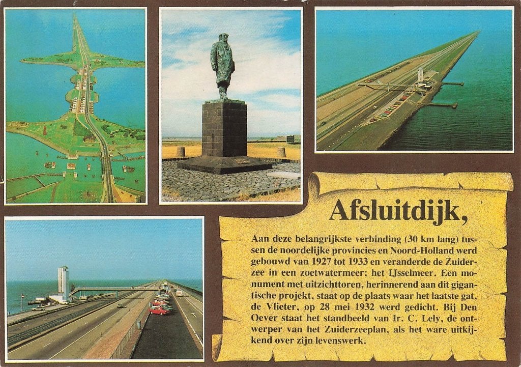 Afsluitdijk, Ophalen of Verzenden, 1980 tot heden, Ongelopen, Noord-Holland